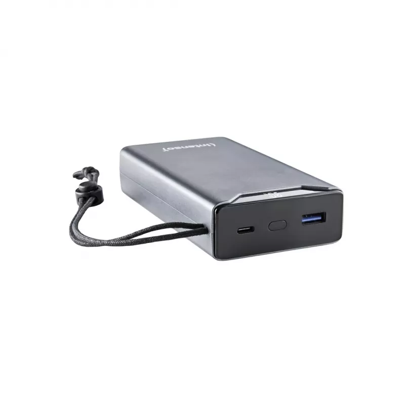 Power bank INTENSO 7332054 — 20000 mAh, PD 3.0 & QC 3.0, 20 W, USB-A + USB-C, pilka
