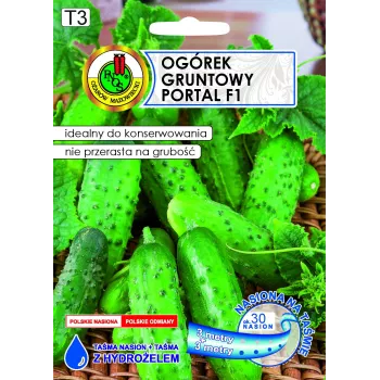 Agurkų sėklos Apte Cucumber Portal F1 — juosta 6 m, vidutinio ankstyvumo hibridas rauginimui