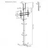 Maclean elektrinis lubinis/grindinis laikiklis, ištraukiamas, 43''-88'', VESA 600x400, max 60 kg, 100-240V AC, 50/60Hz