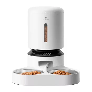 Automatinis šertuvas gyvūnams Aptel Granary su dvigubu dubeniu 5 L, baltas