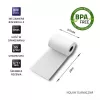 Qoltec 51896 terminis rulonas 57 x 20, 55 g/m², nėra BPA, 10 vnt.