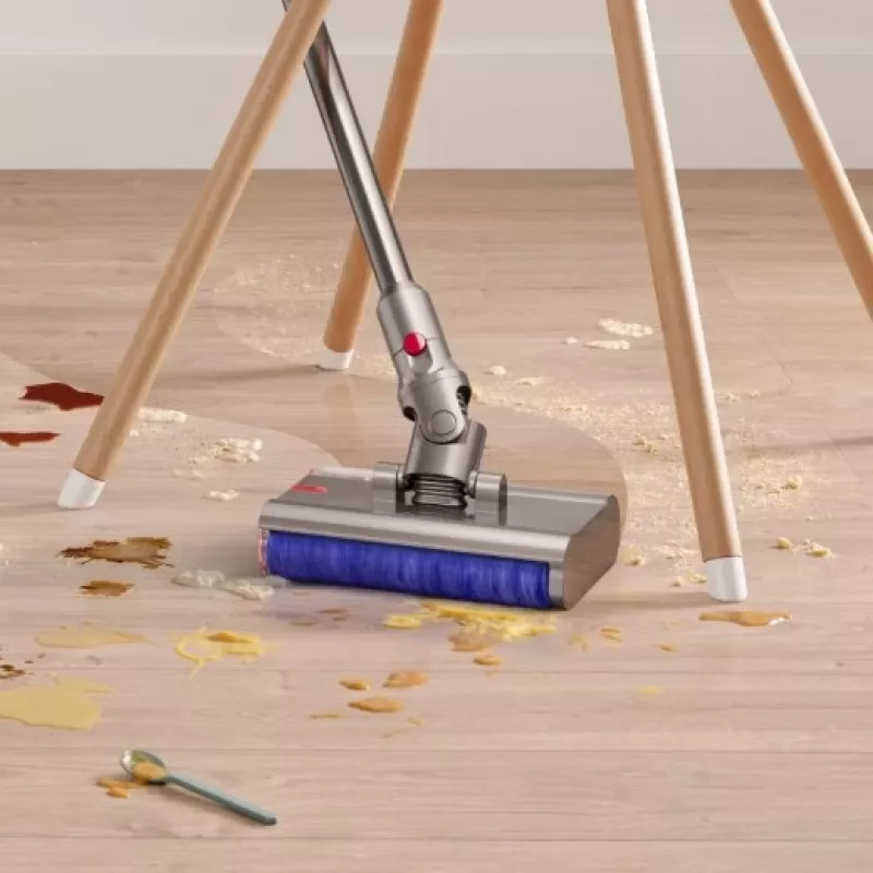 Dyson V12 Submarine 3-in-1 belaidis dulkių siurblys šlapiam ir sausam valymui, HEPA filtras, be maišelio, 0,35 l, nikelio ir geltonos spalvos