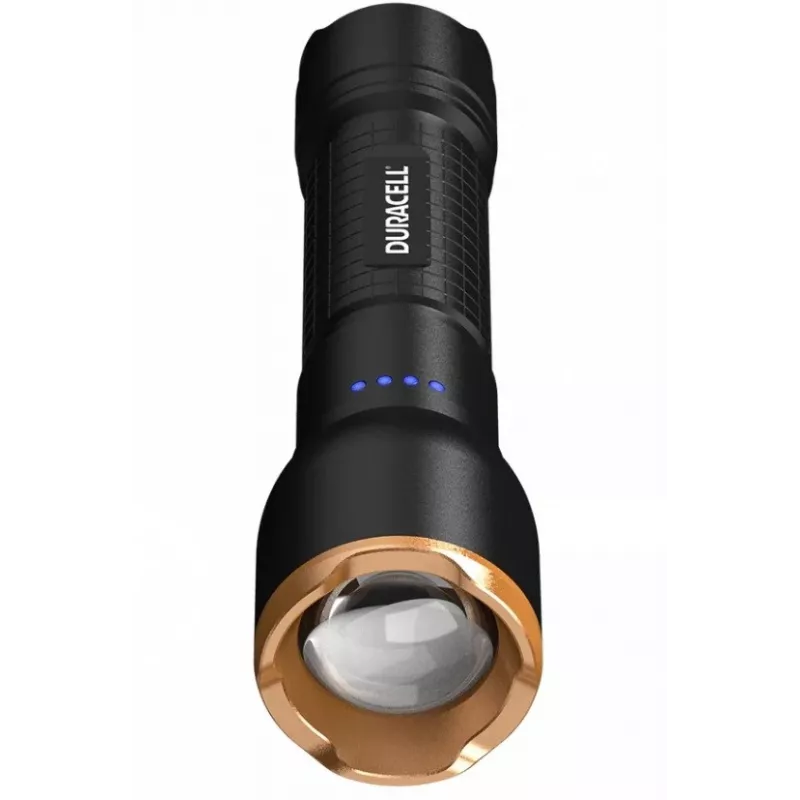 Duracell DF2500R juodas, nešiojamas įkraunamas žibintuvėlis