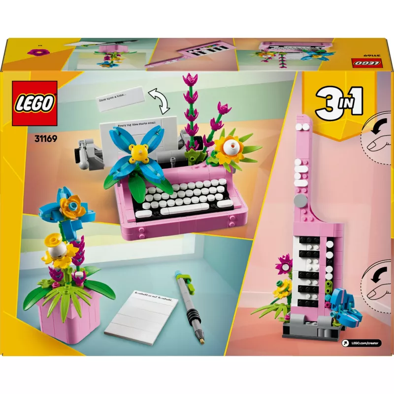 LEGO CREATOR 3in1 31169 Gėlių rašomoji mašinėlė