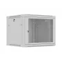 Sieninis 19 inch stovo spintos korpusas LANBERG 9U 600x600 mm pilkas su perforuotomis durimis