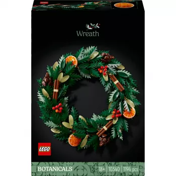 Konstruktorius LEGO 10340 Icons Kalėdinis vainikas