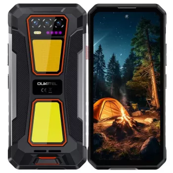 Išmanusis telefonas OukiTel WP58 Pro 5G — 6,7 colių ekranas, 8GB RAM, 512GB atmintis, 10000mAh baterija, Oranžinė