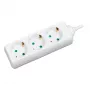 Prailginimo laidas LogiLink LPS205 1,4 m 3 AC lizdai Baltas