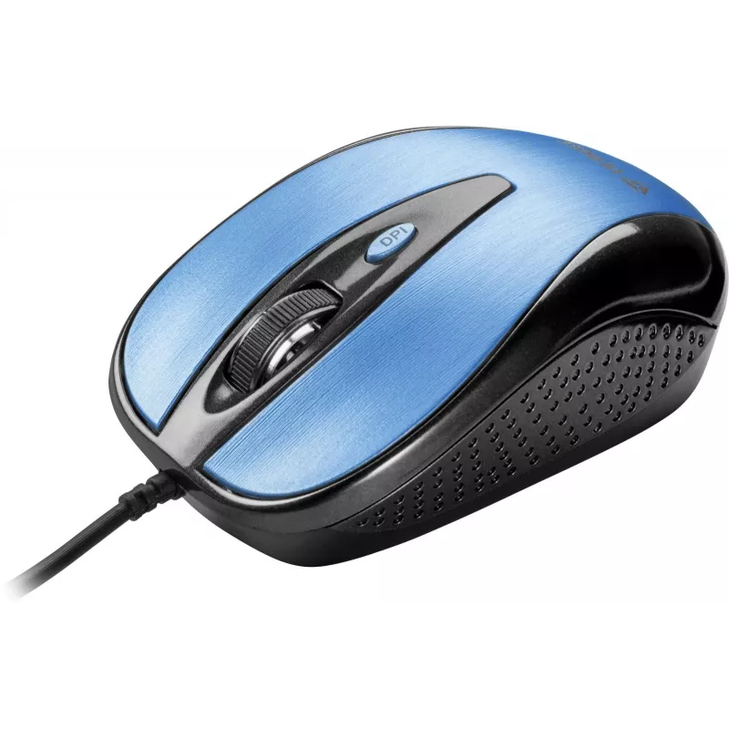 Yenkee YMS 1025BE QUITO USB laidinė pelė, optinė, 4 mygtukai, simetriška, mėlyna