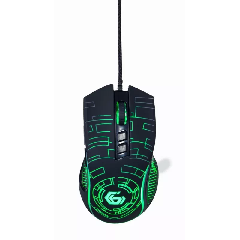 Gembird MUSG-RGB-01 pelė, dešinei rankai, USB-A, 3600 DPI
