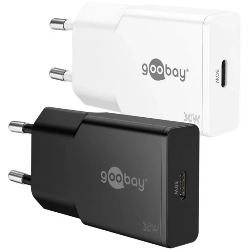 Goobay USB-C™ PD GaN greitasis įkroviklis Slim (30 W) juodas
