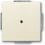 BUSCH JAEGER 1742-82 – Baltas metalinis blizgus jungiklio rėmelis 63×63 mm