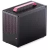 Jonsplus MATX Handle Case Z20 Black-Pink – Mini/Micro/Flex-ATX korpusas su nešimo rankena