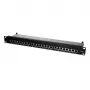 Logilink TUO-NP0048 Juoda – 24 prievadų RJ-45 skirstomoji plokštė, 1U