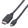 Mini DisplayPort laidas VALUE Mini DP-HDTV M/M 3 m