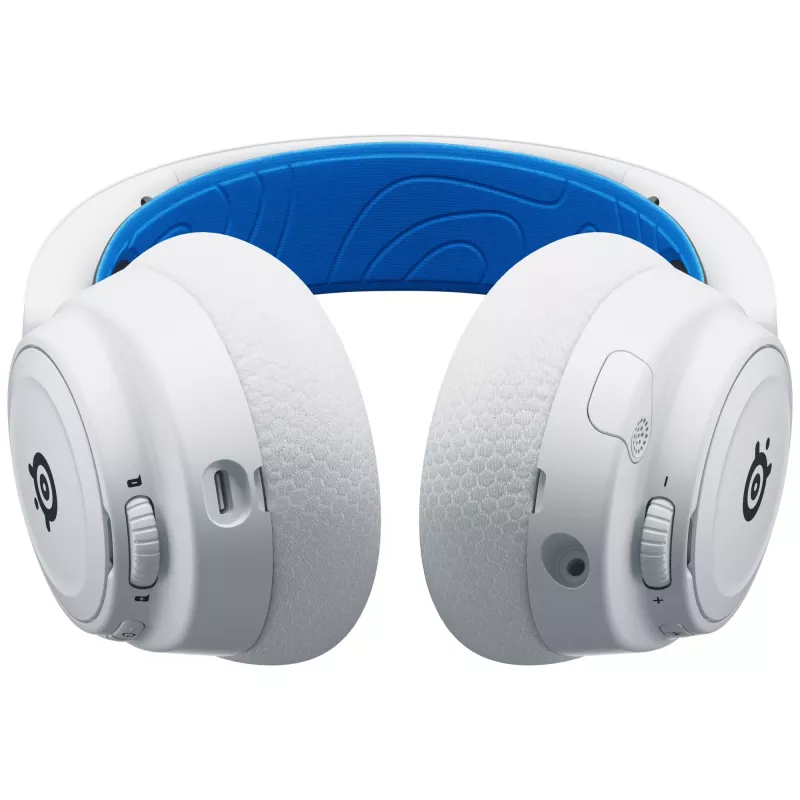 Ausinės SteelSeries Arctis Nova 7P Wireless baltos/mėlynos