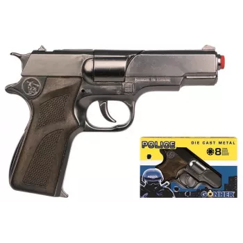 Metalinis policijos pistoletas Pulio GONHER 125/0 155125/0 – žaislinis ginklas, modelis 125/0