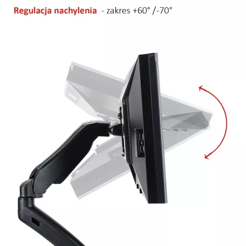 ART laikiklis monitoriui su dujine spyruokle, 1 monitorius