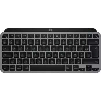 Logitech Master Series MX Keys Mini for Mac – klaviatūra – kompaktiška – su apšvietimu – belaidė – Bluetooth LE – AZERTY – prancūziška – Space-Grey (920-012646)