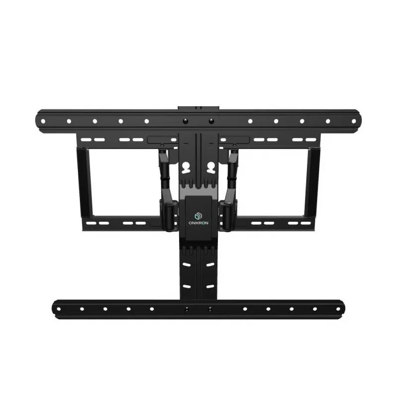 Grindinis TV stovas ONKRON SM6-B 32–90 colių ekranams, 50 kg, VESA 200×200–600×400, pakreipimas -10–5°, pasukimas 40°