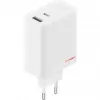 ONEPLUS SUPERVOOC 120W dviejų prievadų laidinis įkroviklis, 120W bendra išėjimo galia, 1x USB-C + 1x USB-A, 100–240V, 145 g, baltas
