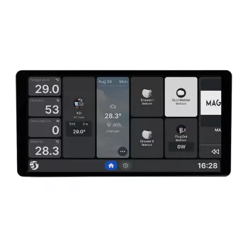 Shelly Wall Display X2i 6.95 colių WiFi/BLU valdymo skydelis (juodas)