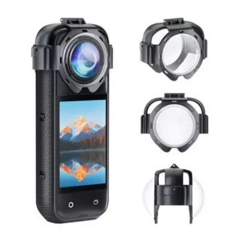 Puluz PU750T apsauginiai lęšių dangteliai Insta360 X5 (užsegami)
