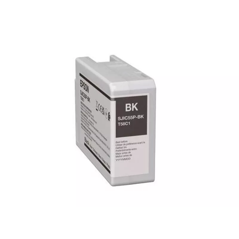 Rašalinė kasetė Epson SJIC55 (BK) juoda, skirta ColorWorks CW-D6500/D6000