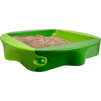 Smėlio dėžė Simba‑Dickie BIG 800056733, plastikinė, 1380×1380 mm, su suolais, žalia