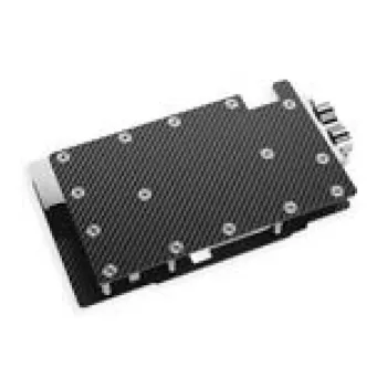 Alphacool 10261 Aliuminio chromo vario juoda galinė plokštė 95,7mm