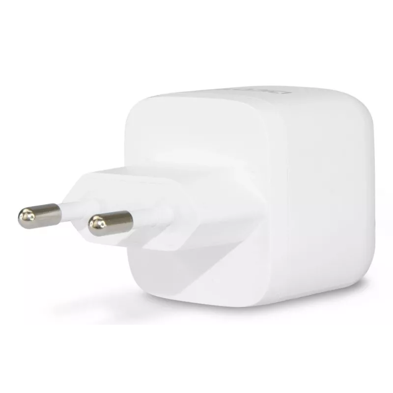 DICOTA D32069 nešiojamojo kompiuterio ir išmaniojo telefono įkroviklis, 32 W, 3 A, 3 prievadai (2x USB-A, 1x USB-C), greitasis įkrovimas, balta spalva