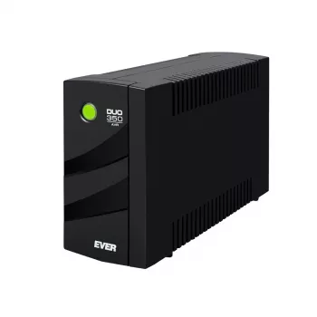 Nepertraukiamo maitinimo šaltinis EVER DUO 350 AVR, linijinis-interaktyvus UPS, 0,35 kVA (245 W), 2x C13 lizdai, 12 V 5 Ah VRLA baterija