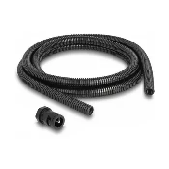 DeLOCK 60462 Juodas kabelių gofruotas vamzdelis 13mm 2m su jungtimi