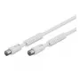 Wentronic 50742 Koaksialinis kabelis baltas
