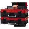 Einhell 4540019 E-Case S-F sisteminė dėžė su tinkleliniu putplasčiu, atspari purslams, polipropileno, 25 kg apkrovai, juoda/raudona