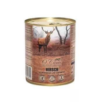 O'CANIS šlapias šunų ėdalas konservuotas - elniena su grikiais - 800 g