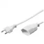 Wentronic Goobay Euro Verlängerung, 5 m, Weiß - Eurostecker (Typ C, CEE 7/16) > Eurobuchse (Typ C, CEE 7/16) (50509)