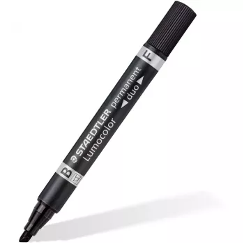 Staedtler Lumocolor permanent duo 348 B juodas nuolatinis markeris 1 vnt.