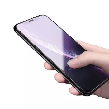 Grūdinto stiklo apsauginis stiklas Devia Van Anti-blue Ray, skirtas iPhone XR 6.1, juodas