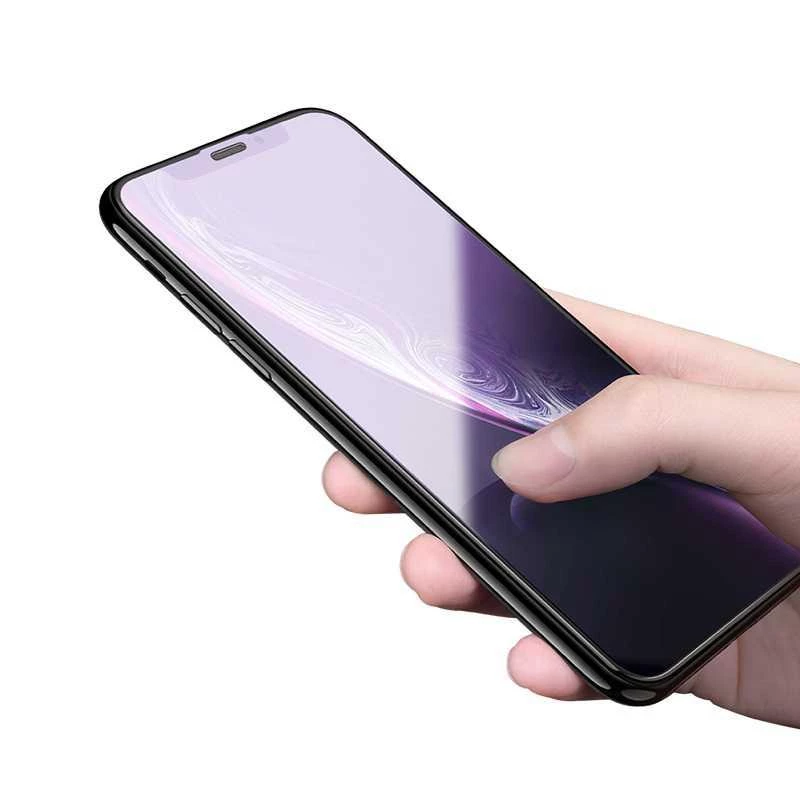 Grūdinto stiklo apsauginis stiklas Devia Van Anti-blue Ray, skirtas iPhone XR 6.1, juodas