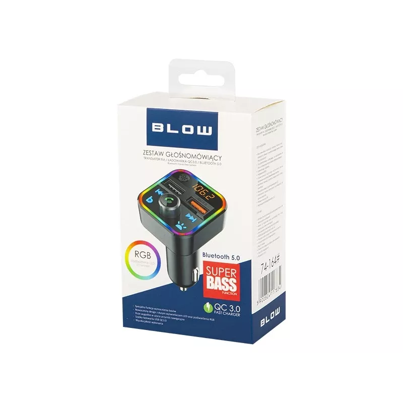 FM siųstuvas BLOW 74-164# Bluetooth 87.5 – 108 MHz