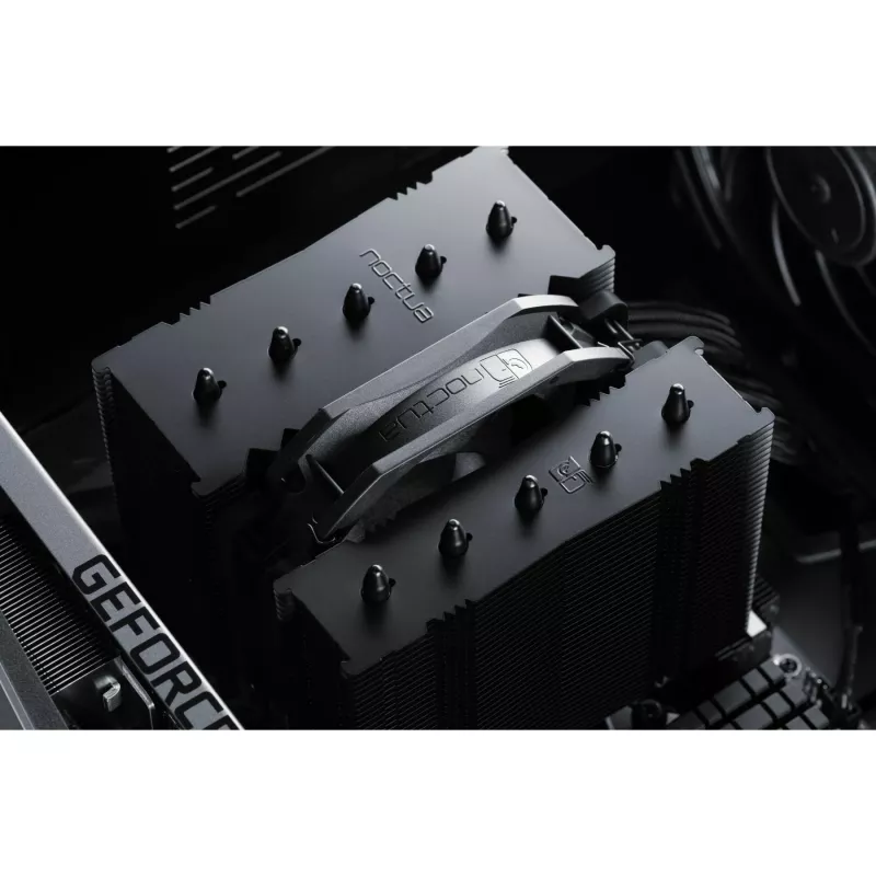 Oro aušintuvas Noctua NH-D12L chromax.black 12 cm Aliuminis Juodas 450-2000 RPM 18.8-22.6 dB