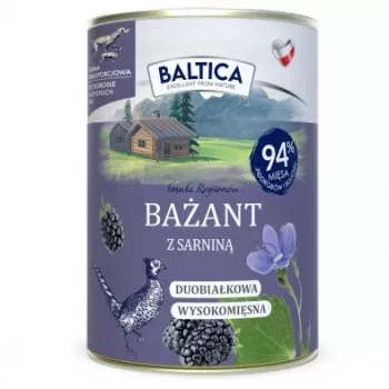 BALTICA regional flavours šlapias šunų ėdalas su fazanu ir elniena - 400g