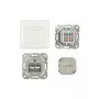 Synergy 21 S216358 - 2 x RJ-45 - 6a - Baltas - 80 mm x 80 mm - 5,6 cm