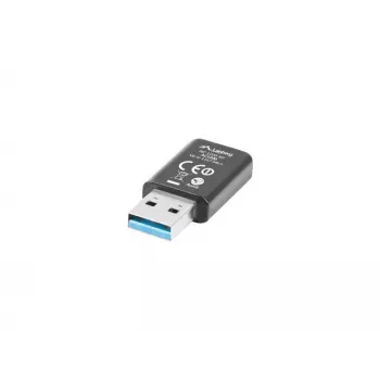 Belaidis USB tinklo adapteris LANBERG NC-1200-WI, WLAN USB 3.0, 2x vidinės antenos 2 dBi, iki 1167 Mbit/s