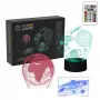 Manta SNL118RGB RGB 3D dekoratyvinė LED lempa