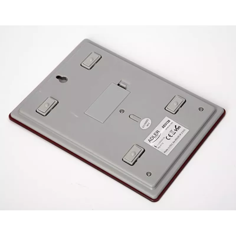 Adler AD 3138 Raudona – elektroninės virtuvinės svarstyklės