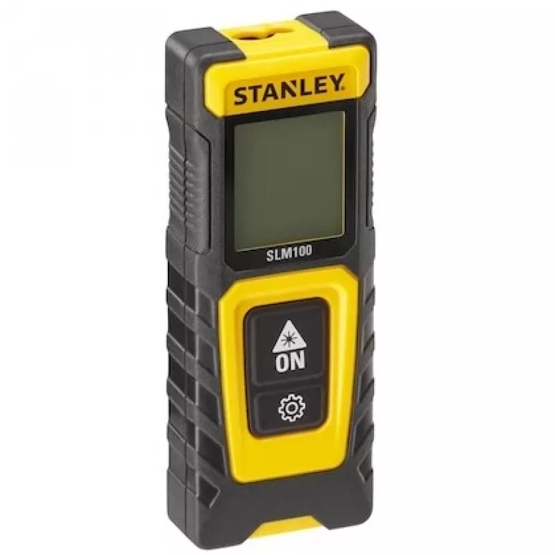 Lazerinis atstumo matuoklis STANLEY SLM100 – matavimo nuotolis 30 m, kompaktiškas rankinis prietaisas