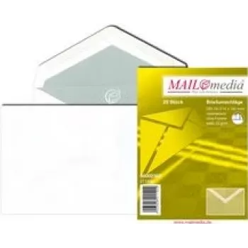 Vokas MAILmedia C6 114x162 mm baltas lipnus be langelio 72 g/m²