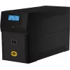 Nepertraukiamo maitinimo šaltinis ORVALDI ID2K0CH Line-Interactive 2 kVA / 1200 W, 24 V, 9 Ah baterijos, LCD, USB, kompaktiškas juodas